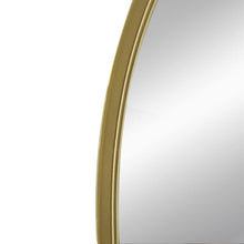 Load image into Gallery viewer, 36" Arch Iron Framed Accent Mirror - Gold