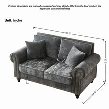 Load image into Gallery viewer, Modern 3 And 2 Seater Sofa With Rolled Arms, Tufted Upholstered Couch