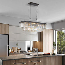 Load image into Gallery viewer, 33'' Chandelier Metal Ceiling Light - Black