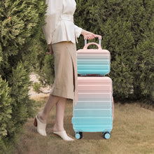 Load image into Gallery viewer, Luggage Set 14" / 20" With Combination Lock And Cosmetic Case