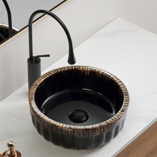 Load image into Gallery viewer, Vessel Sink, Above Counter Small Bowl - Black