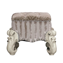 Load image into Gallery viewer, Fabric Floral Tufted Vanity Chair - Ivory And Bone
