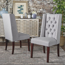 Load image into Gallery viewer, Sophisticated Tufted Dining Chair With High Back Design