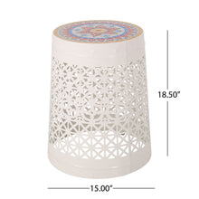 Load image into Gallery viewer, Cranbrook - Side Table With Tile Mosaic Top