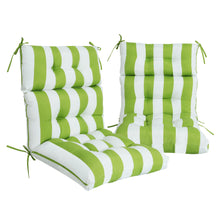Load image into Gallery viewer, 2 Piece High Back Patio Chair Cushion Set, Tufted Adirondack And Rocking Chair Cushions