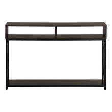 Load image into Gallery viewer, 47" Frame Console Table With Shelves - Brown And Black