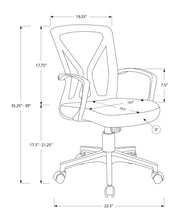 Load image into Gallery viewer, Office Chair, Adjustable Height, Swivel, Ergonomic, Mesh, Contemporary & Modern