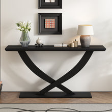 Load image into Gallery viewer, Console Table With Cross Leg Base And Reinforced Support Plate