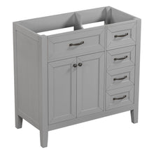 Load image into Gallery viewer, Modern Bathroom Vanity Base Only, 2 Doors And 3 Drawers