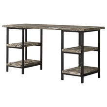 Load image into Gallery viewer, Salvaged - 4 Shelf Writing Desk With Hollow Board - Brown