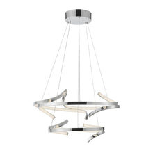 Load image into Gallery viewer, Two Light Metal LED Dimmable Chandelier - Silver