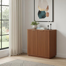 Load image into Gallery viewer, 32" Wood Accent Cabinet With Two Doors - Brown