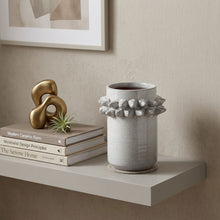 Load image into Gallery viewer, Abstract Cylinder Spikey Table Vase - Gray