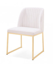 Load image into Gallery viewer, Upholstered Fabric Wing Back Dining Side Chairs (Set of 2) - White