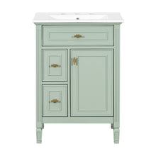 Load image into Gallery viewer, Bathroom Vanity With Sink, Flip Drawer, 2 Drawers, Adjustable Shelf