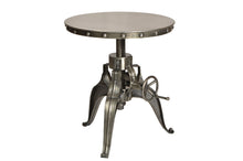 Load image into Gallery viewer, Metal And Iron Round End Table - Silver
