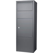 Load image into Gallery viewer, Steel Large Single Compartment Locking Parcel Drop Box With Keyed Access - Gray