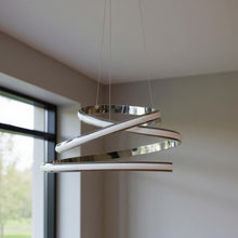 Load image into Gallery viewer, Metal LED Dimmable Chandelier - Silver