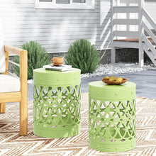 Load image into Gallery viewer, Outdoor Metal S/2 End Table