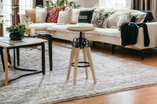 Load image into Gallery viewer, Solid Wood Backless Bar Chair - Natural And Natural And Black