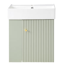 Load image into Gallery viewer, Modern Floating Bathroom Vanity With Ceramic Basin Perfect For Small Bathrooms