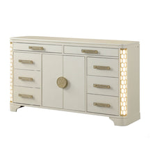 Load image into Gallery viewer, Jasmine - 8 Drawer Dresser With Side LED Lightning - Beige