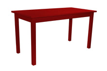 Load image into Gallery viewer, 60" Solid Wood Dining Table - Fire Engine Red