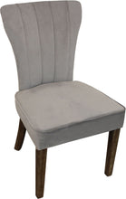 Load image into Gallery viewer, Upholstered Velvet Dining Parsons Chairs (Set of 2) - Gray