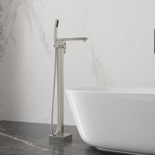 Load image into Gallery viewer, Freestanding Bathtub Faucet With Waterfall Tub Filler And Hand Shower