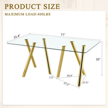 Load image into Gallery viewer, Dining Table With Transparent Surface