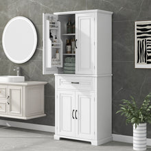 Load image into Gallery viewer, Bathroom Storage Cabinet With Doors And Drawer, Adjustable Shelf