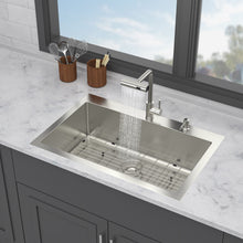 Load image into Gallery viewer, Drop In Kitchen Sink With Pull Down Faucet And Soap Dispenser