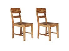 Load image into Gallery viewer, Ladder Back Dining Side Chairs (Set of 2) - Brown