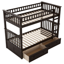 Load image into Gallery viewer, Bunk Bed With Drawers, Convertible Design
