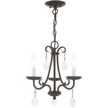 Load image into Gallery viewer, 15" Three Light Dimmable Chandelier With Shades - Bronze