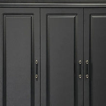 Load image into Gallery viewer, 71" Wood Five Door Two Drawer Combo Dresser - Black