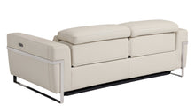 Load image into Gallery viewer, Italian Leather USB Reclining Sofa - Beige