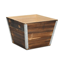 Load image into Gallery viewer, Square Planter Box (638088) - Natural / Silver