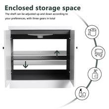 Load image into Gallery viewer, Contemporary Freestanding Bathroom Vanity With Resin Sink & Soft-Close Cabinet Doors