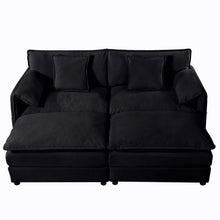 Load image into Gallery viewer, Modern Comfy Deep Seat Modular Sectional Sofa Cloud Couch With Ottoman