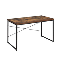 Load image into Gallery viewer, 47" Brown and Black Computer Desk