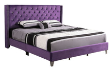 Load image into Gallery viewer, Upholstered Nailhead Trim Chic Bed