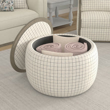 Load image into Gallery viewer, Storage Ottoman - White
