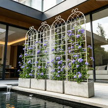Load image into Gallery viewer, Metal Garden Rustproof Trellis For Climbing Plants Outdoor Flower Support