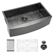 Load image into Gallery viewer, Farmhouse Kitchen Sink, Stainless Steel, Apron Front