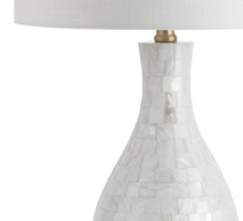 Load image into Gallery viewer, 27" Novelty Table Lamp LED With Drum Shade - White