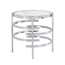 Load image into Gallery viewer, Elegant Round Table With Sintered Stone Top & Sturdy Metal Frame