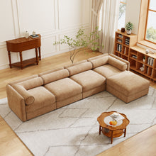 Load image into Gallery viewer, Contemporary Elegant Sofa With Storage And Ottoman