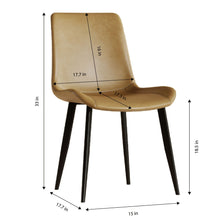 Load image into Gallery viewer, Modern Dining Chair With Carbon Steel Legs