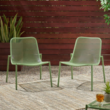 Load image into Gallery viewer, Outdoor Iron Chair With Mesh Design